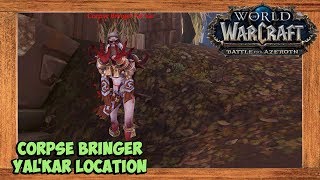 World of Warcraft Corpse Bringer Yalkar Rare Mob Location [upl. by Shelba]