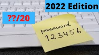 How Many COMMON PASSWORDS of 2022 Can I Guess [upl. by Kristien782]