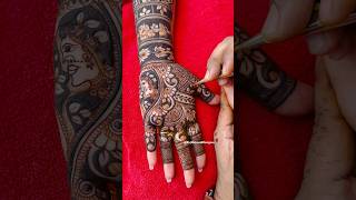 Bridal Mehndi Design😍 bridalmehndi bridalmehandi dulhanmehndi mehndidesign mehandi henna 1m [upl. by Ehman]