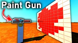 I Added a Mountable Paint Gun to Scrap Mechanic [upl. by Jamison]