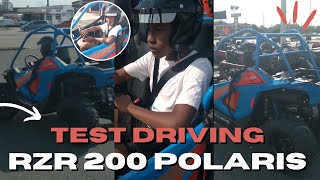 Test Driving A RZR 200 Polaris  Review [upl. by Schoenberg]