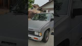 Nissan hardbody window crank repair 1990 [upl. by Knowland78]