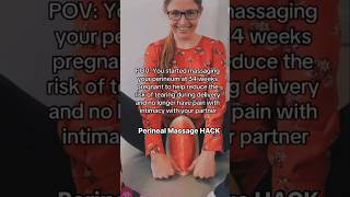 Perineal Massage For Delivery Tears amp Intimacy HACK health education mom pregnancy fyp [upl. by Anirehs]