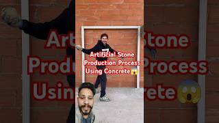 Artificial Stone Production Process Using Concrete 😱 share youtubeshorts viralvideo [upl. by Dash306]