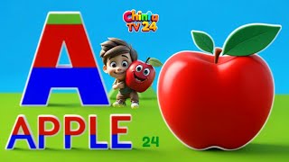 A for Arrow B for Bell C for Cake D for Drum  Fun ABC Phonics Song  Chintu TV 24 [upl. by Carin]