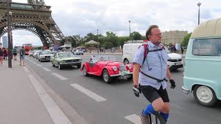 Traversée de Paris Vincennes En Anciennes 30 juillet 2023 mariepanic no1 Paris toureiffel [upl. by Anrapa]