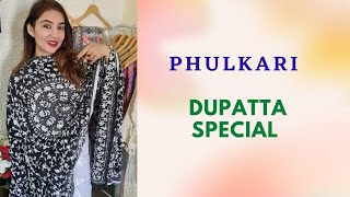 phulkari Dupatta style with Me order no  7986804532 ❤️❤️❤️ [upl. by Alyar]