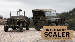 1941 MB Scaler 16 von RocHobby  Scale RC Crawler [upl. by Eiffe]