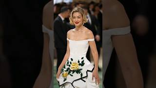 GIGI HADID AT THE MET GALA 2024 🔥🤍 fashion viral metgala [upl. by Nyrac973]