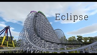 Eclipse A No Limits 2 Dueling Roller Coaster [upl. by Zeuqram]