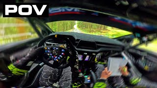 Central European Rally 2024  Helmet POV Oliver Solberg with Pacenotes [upl. by Begga]