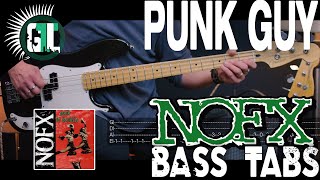 NOFX  Punk Guy  Bass Cover With Tabs in the Video [upl. by Priest]