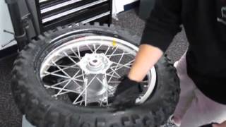 NoMar Tire Changer  How to change dirt bike tires [upl. by Annaili]