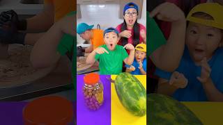 Chocolate ice cream vs watermelon ice cream challenge🍨 funny by Ethan Funny Family [upl. by Filide]