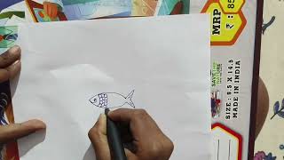 Fish drawing easy how to fish drawing drawing art [upl. by Rramal]