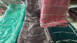 Kam Dam Mein behtarin design Jimmy Choo sarees contact9694998383 [upl. by Gnirps]