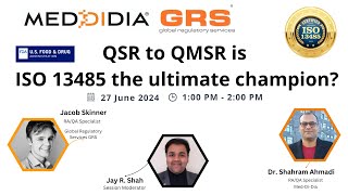 QSR to QMSR  Is ISO 13485 the ultimate champion [upl. by Kippar]