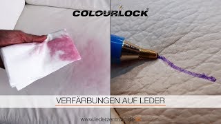 VERFÄRBUNGEN AUF LEDER  COLOURLOCK [upl. by Idnak]