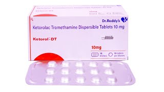 Ketorolac tromethamine dispersible tablets 10mg in hindi [upl. by Ahcmis66]