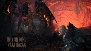 Monster Hunter World Iceborne  Hellish Fiend Vaal Hazak [upl. by Orhtej]