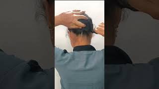 simple basic Bun hairstyles  everyday bun hairstyles bunhairstyle viralvideo short 💖 [upl. by Kingston]