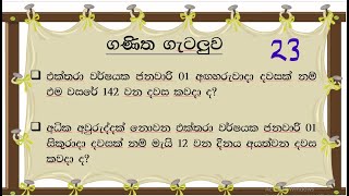 ශාමල් සර් ශිෂ්‍යත්ව Ganitha gatalu කෙටි ක්‍රම 23 🌈️ ගණිත ගැටලු Shamal Ranga [upl. by Melborn]