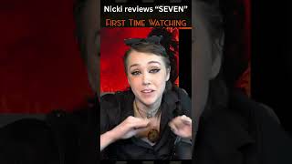 Seven Movie Reaction moviereaction firsttimewatching crimemovies Se7en DavidFincher Nicki [upl. by Gibeon307]