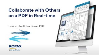 How to Collaborate on a PDF in RealTime in Kofax Power PDF [upl. by Ahcire]