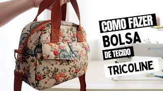 Bolsa de tecido tricoline [upl. by Tanhya]