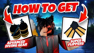 FISCHs FASTEST Way to Get ADVANCE DIVING GEAR Super Flippers in ROBLOX [upl. by Reidid]