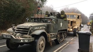 Scammell Explorer Cummins recovers M16 Halftrack [upl. by Kcirre]