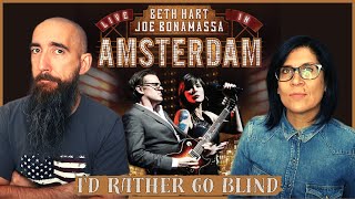 Beth Hart amp Joe Bonamassa  Id Rather Go Blind REACTION with my wife [upl. by Olfe]