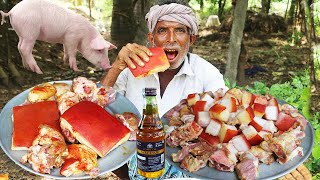 World NO 1 FOOD Pork amp VSOP Brandy COOKING And Eating in Village Man VILLAGE STYLE MACKING [upl. by Anitserp]