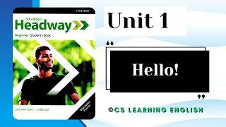 Unit 1 Hello  New Headway Beginner 5th Edition  Students Book [upl. by Adnorrehs]