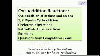 Cycloaddition Reactions Questions from CSIR NET [upl. by Simon]