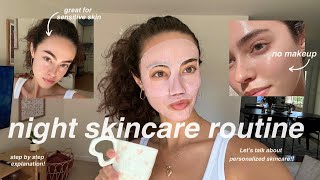 A Guide to GLOWING SMOOTH Skin ✨☁️  my nighttime skincare routine [upl. by Guenevere]