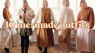 10 MeMade Outfits That You Can Sew Too   WINTER SEWING INSPIRATION [upl. by Francie]