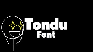 Introducing Tondu Font link in the description [upl. by Nolyarg182]