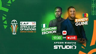 AFCON Sideline Studio  Nigeria vs Cameroon Round of 16 [upl. by Enala]