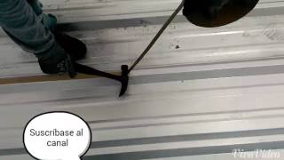 Butyl tape install metal roof Easy [upl. by Eidnalem]