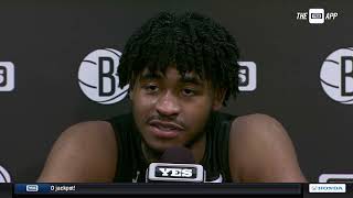 Cam Thomas on the Nets win over the Hornets [upl. by Porty]