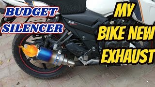 Apache RTR 160 Exhaust Modified 2020  Exhaust For Apache rtr 160 4v  2v [upl. by Atnuahs413]