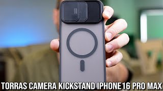 Torras Camera Kickstand Case for iPhone 16 Pro Max [upl. by Ayaj]