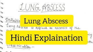 Lung Abscess  Definition  Causes  Signs amp Symptoms  Diagnosis  Treatment [upl. by Rehotsirk]