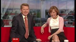 Sian Williams Tanned Legs  Short Outfit On Sofa  010909 [upl. by Irtimd]