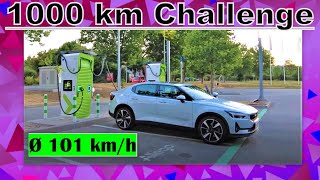 Polestar 2 Long Range Single Motor  1000km Challenge🎯Zusammenfassung🎬 [upl. by Jochebed272]