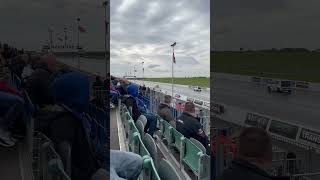 Old dragster goes bananas on Santa pod drag strip [upl. by Nnayllek156]