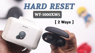 Sony WF1000XM5 Earbuds How to Reset to Factory Settings [upl. by Furlani]