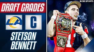 Rams Select Georgia STAR QB Stetson Bennett In The 4th Round I 2023 NFL Draft [upl. by Devon]