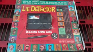 vintage lie detector game by Mattel toy makers [upl. by Atil535]